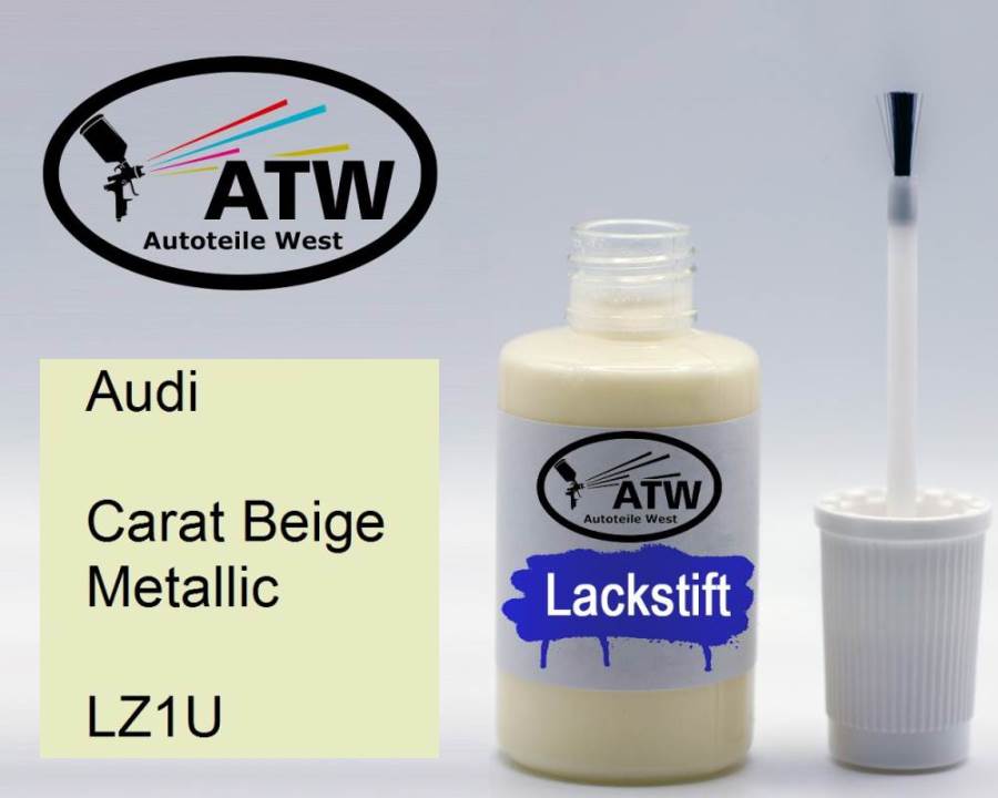 Audi, Carat Beige Metallic, LZ1U: 20ml Lackstift, von ATW Autoteile West.